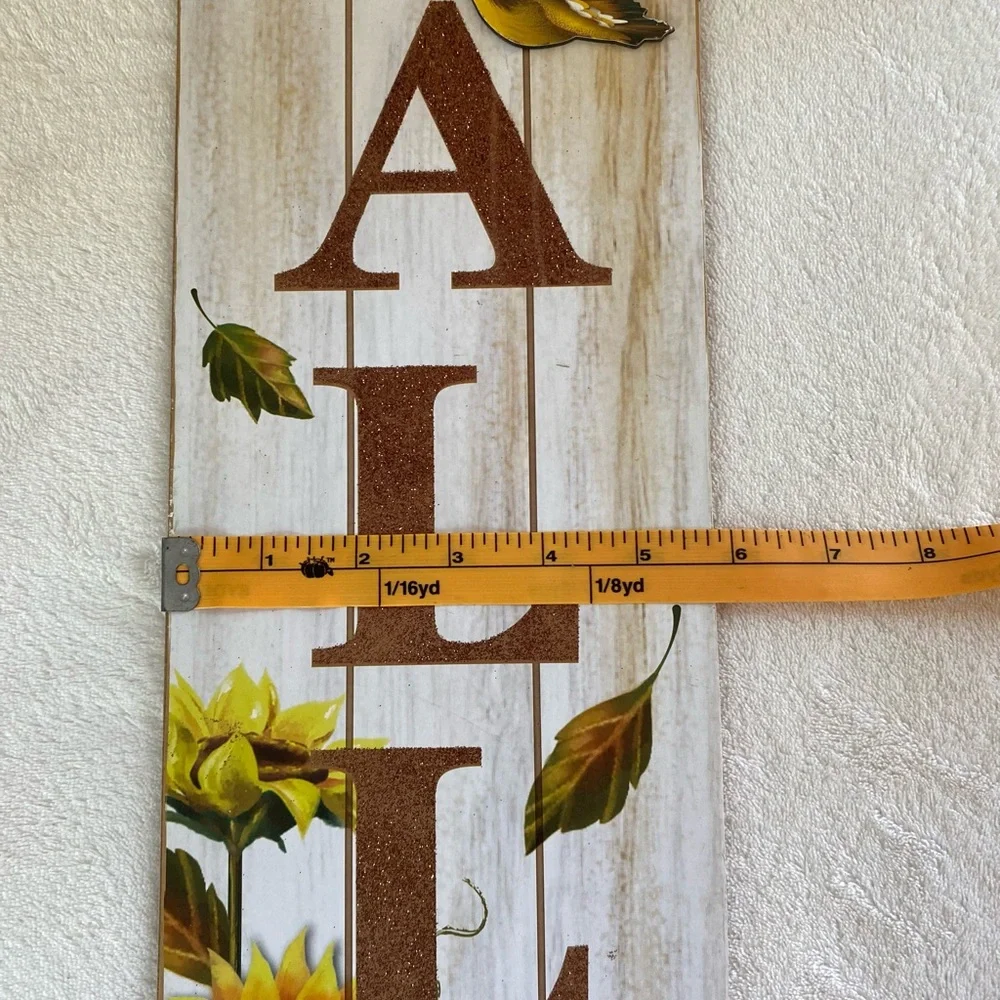 NWT Fall 3 Piece Bundle 2 Hanging Signs and 1 Shelf Sitter